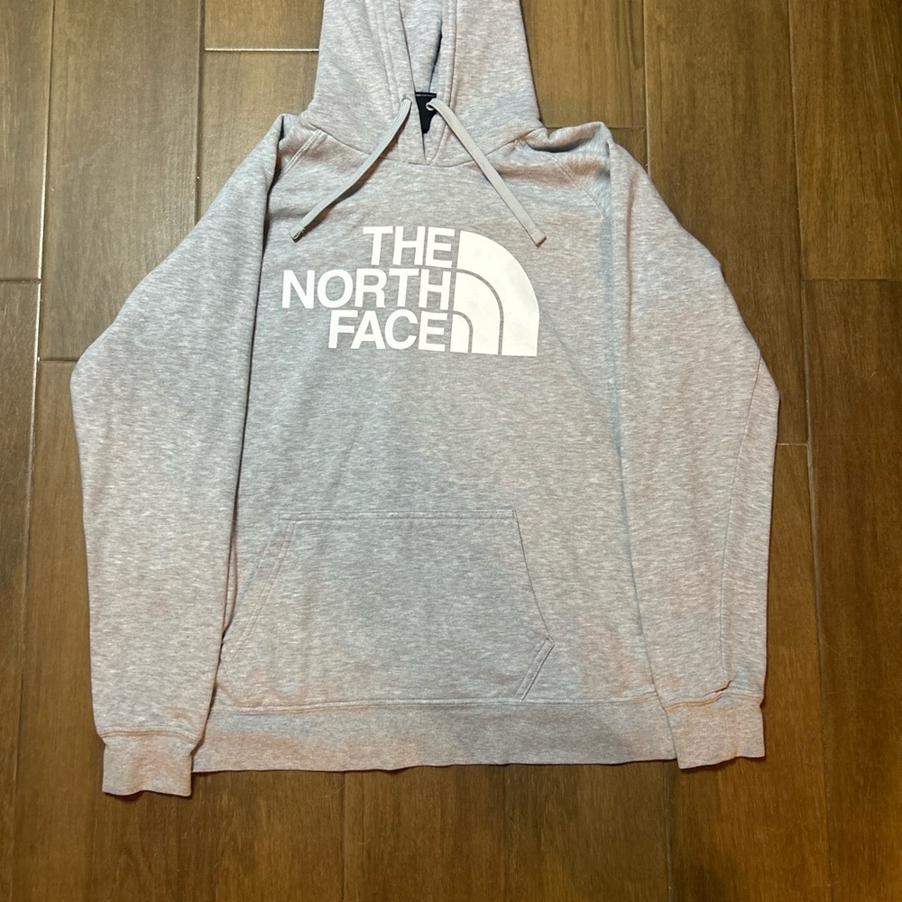 The North Face Men's Light Gray Logo Hoodie